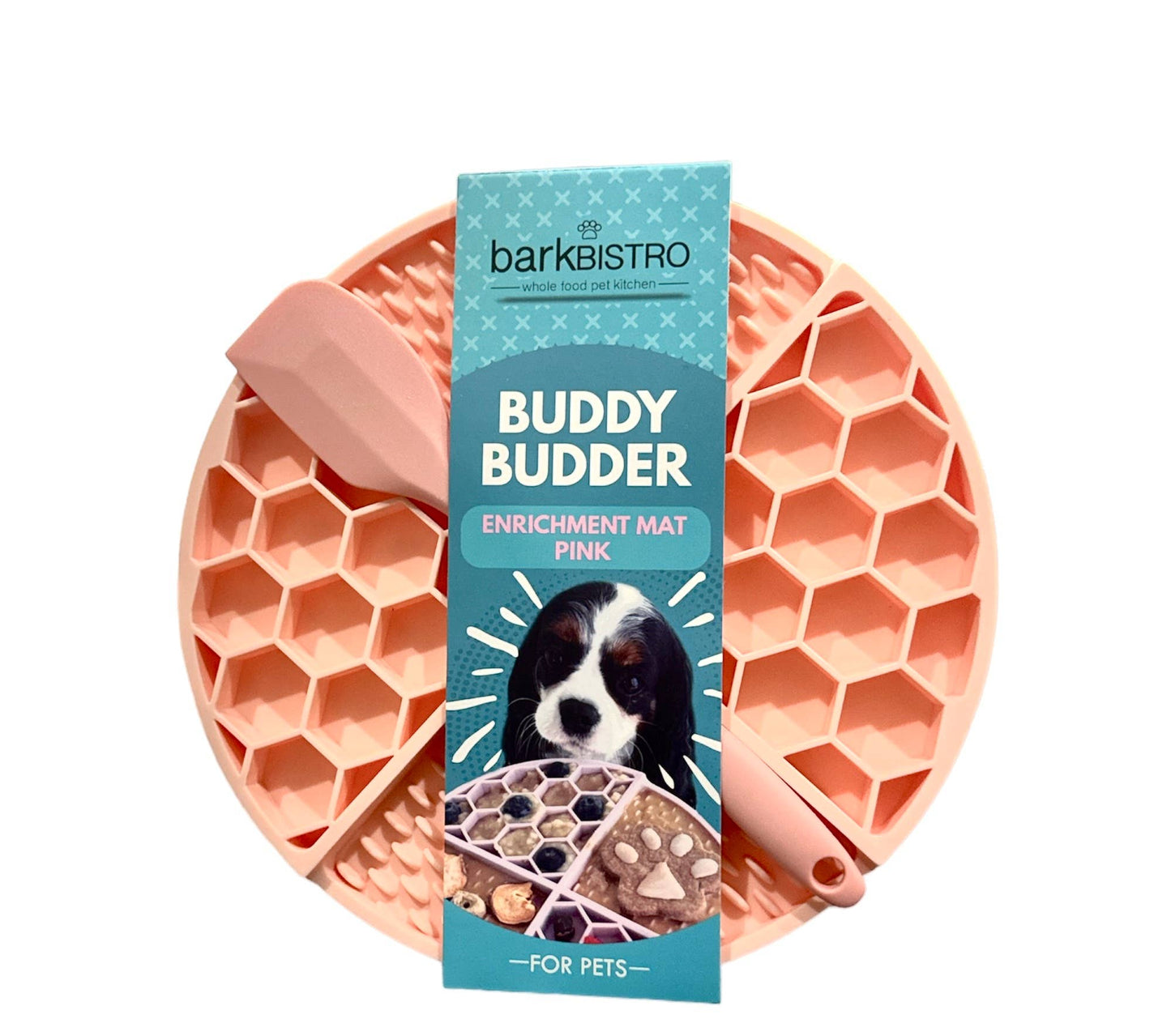 Turquoise  +  Pink Lickmats + Spatula (Purple OOS)