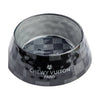 Black Checker Chewy Vuiton Bowl