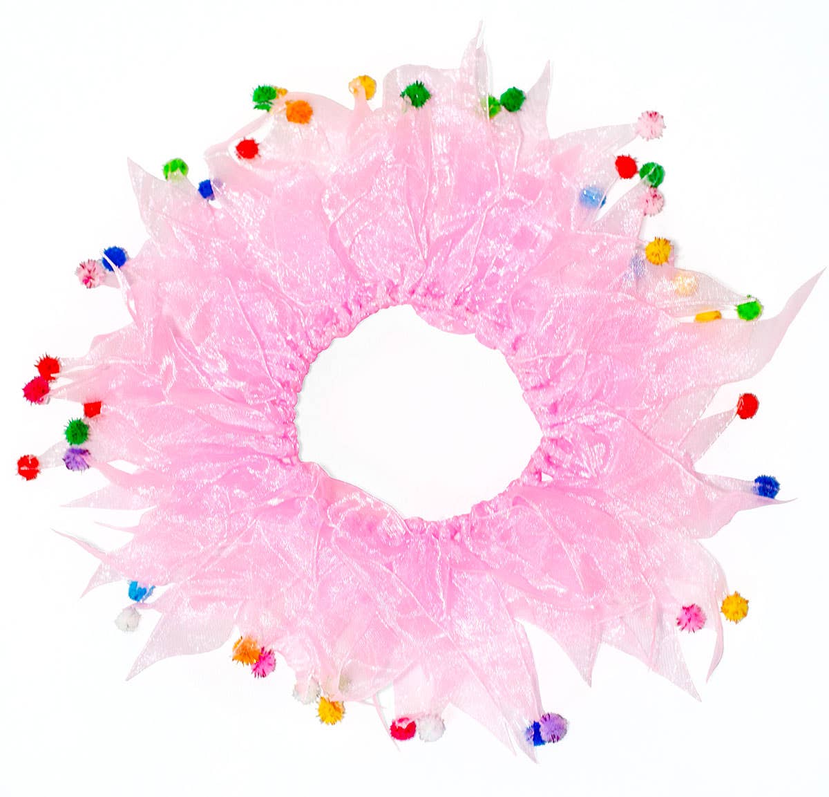 Multipet Party Pom Pom Collar Pink Large